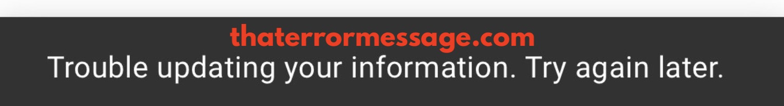 Trouble Updating Your Information Youtube