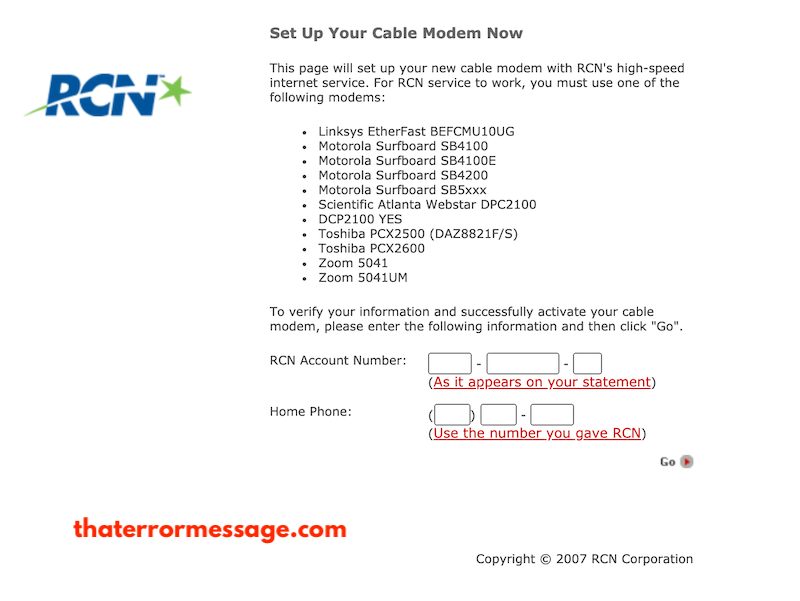 Rcn Set Up Your Cable Modem Now