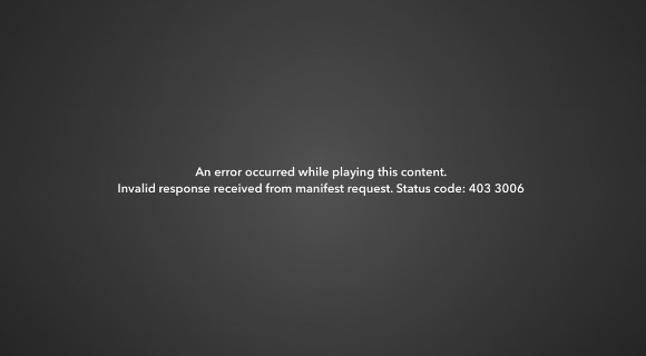 An Error Occurred While Playing This Content 403 3006 Spark Sport