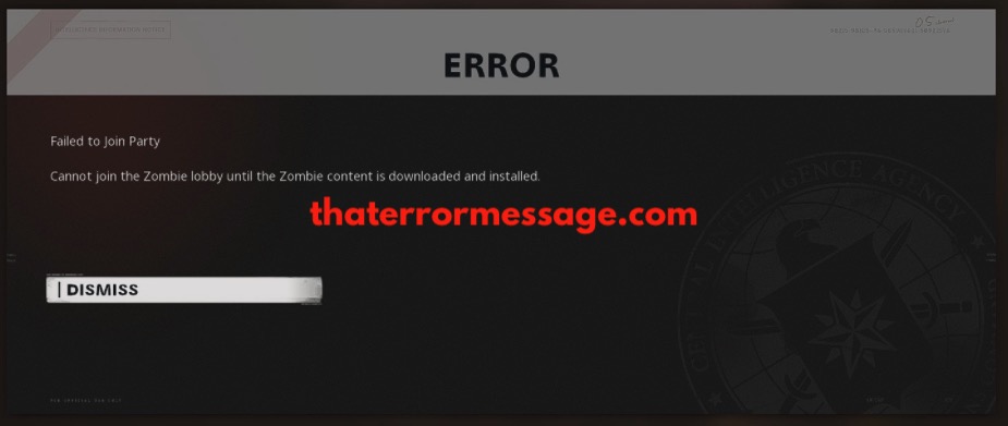 Cannot Join The Zombie Lobby Until The Zombie Content Is Downloaded And Installed Call Of Duty