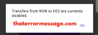 Transfers From Ngn To Kes Are Disabled Chipper Cash App