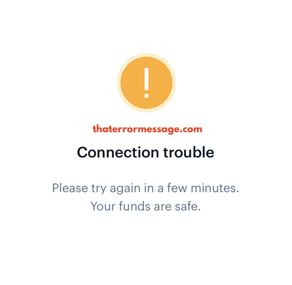 Connection Trouble Coinbase