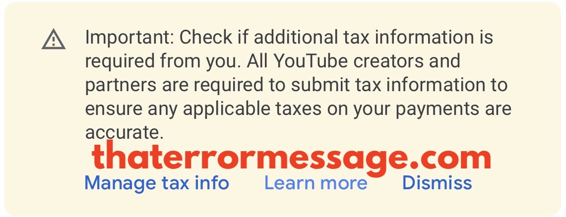 Check If Additional Tax Information Is Required From You Youtube Google Adsense
