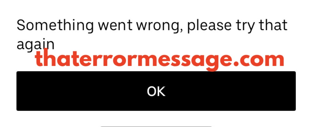 Please Try That Again Uber
