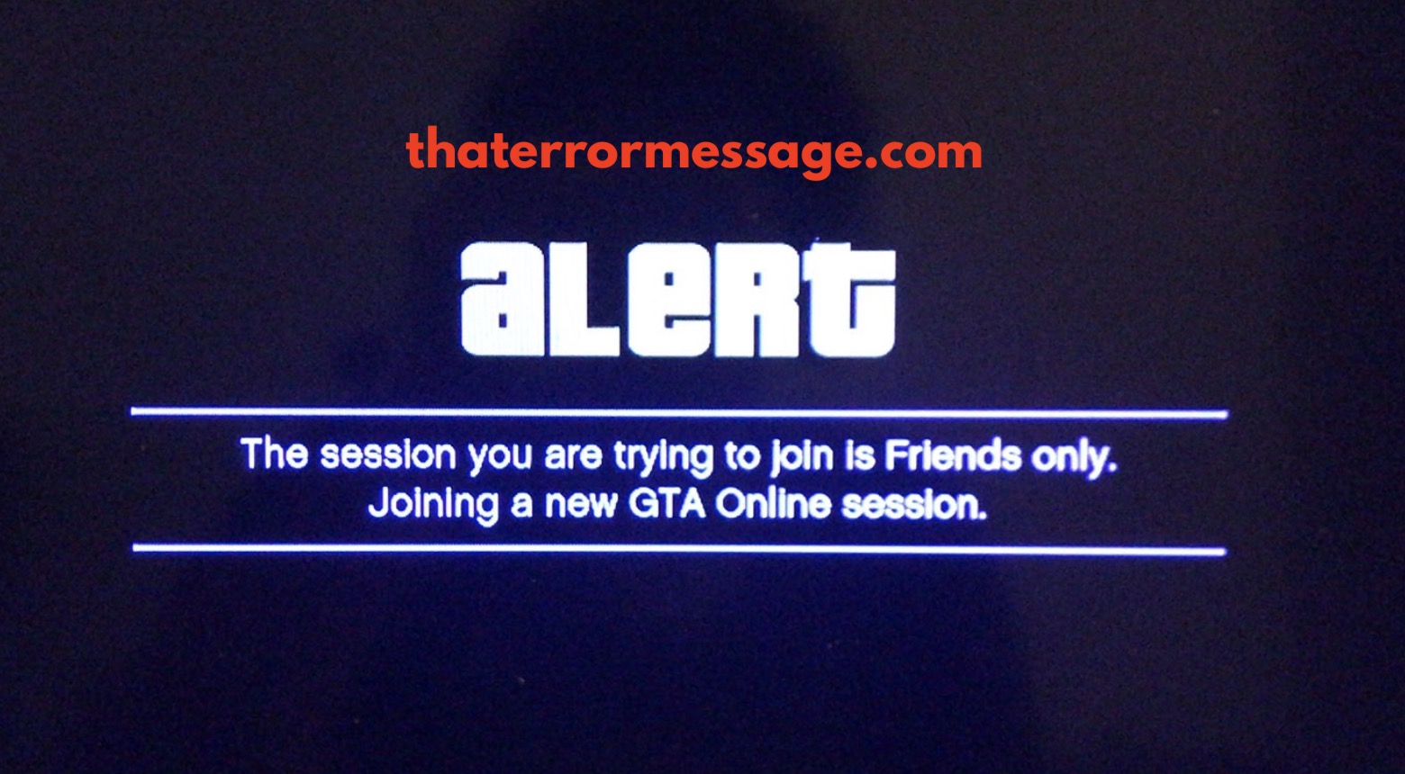 Session You Are Trying To Join Is Friends Only Gta Online