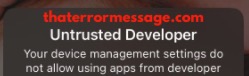 Untrusted Developer Iphone