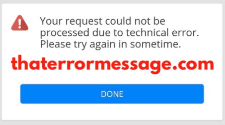 Your Request Could Not Be Processed Due To A Technical Error Hdfc Bank