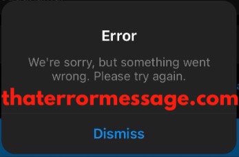 But Something Went Wrong Loging Instagram