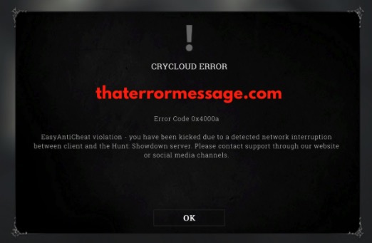Crycloud Error 0x40000a Easyanticheat Violation