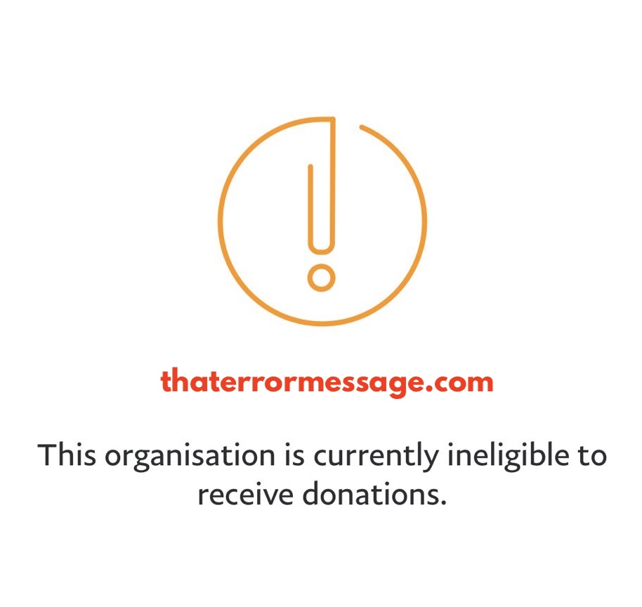 This Organisation Is Currently Ineligible To Recieve Donations Paypal