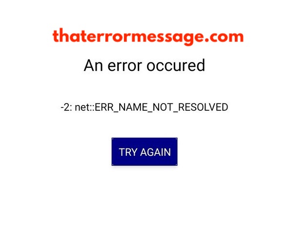 An Error Occured Err Name Not Resolved Pi Core