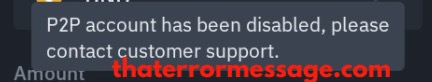 P2p Account Has Been Disabled Binance
