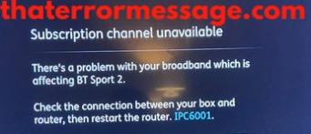 Subscription Unavailable Bt Sports