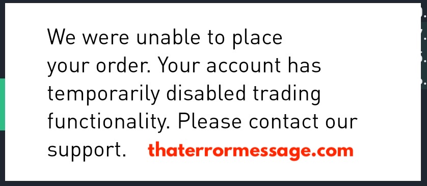We Were Unable To Place Your Order Binance