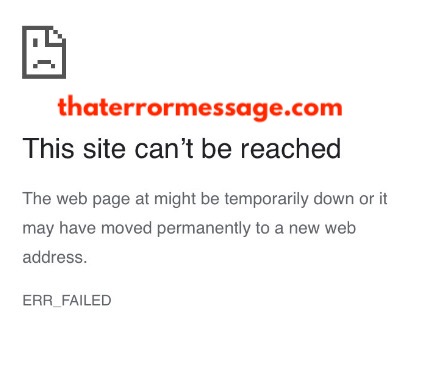 Site Cant Be Reached Err Failed