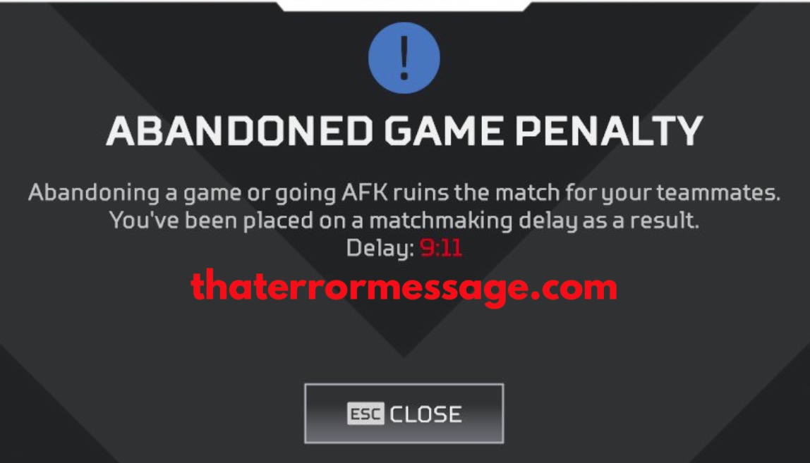 Abandoned Game Penalty Apex Legends