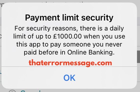 Payment Limit Security Natwest