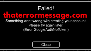 Error Googleauthnotoken Among Us