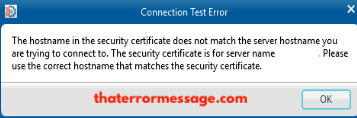 Control M Hostname In The Security Certificate Does Not Match The Server