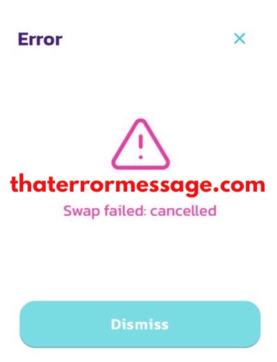 Swap Call Failed Cancelled Safemoon