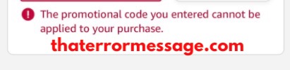 The Promotional Code You Entered Cannot Be Applied To Your Purchase Amazon