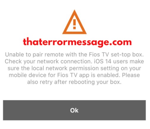 Unable To Pair Remote With Fios Tv