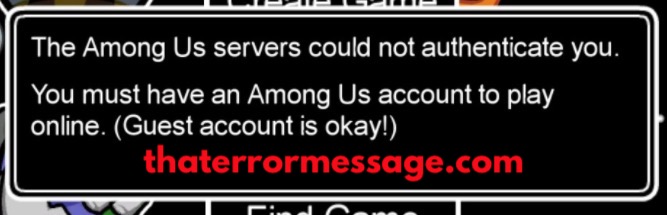 You Must Have An Among Us Account To Play Online Guest Account Is Ok