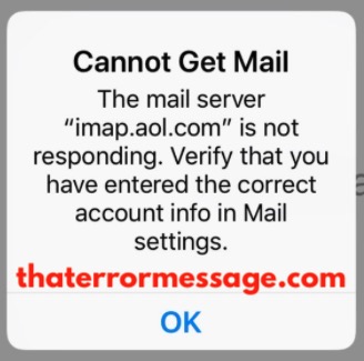 Cannot Get Mail Imap Aol Com Is Not Responding
