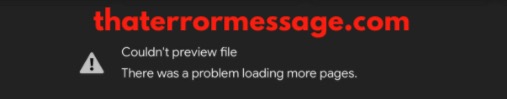 Couldnt Preview File Problem Loading More Pages Google Drive