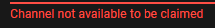 Channel Not Available To Be Claimed Youtube