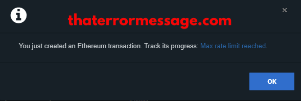 Max Rate Limit Reached Forkdelta