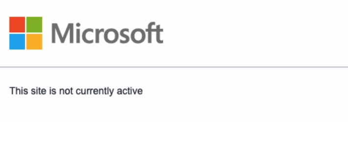This Site Is Not Currently Active Microsoft User Voice