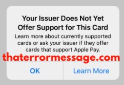 Your Issuer Does Not Yet Offer Support For This Card Cryptocom