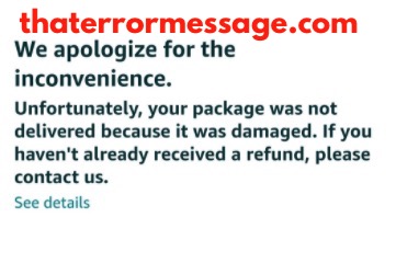 Your Package Was Not Delivered Because It Was Damaged Amazon