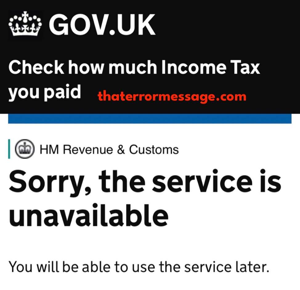 Service Is Unavailable Gov Uk Hmrc