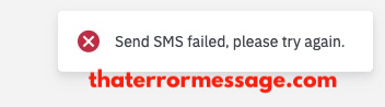 Send Sms Failed Binance