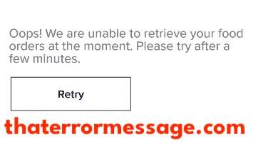Unable To Retrieve Your Food Orders Swiggy App