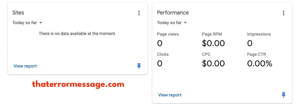 There Is No Data Available At The Moment Google Adsense