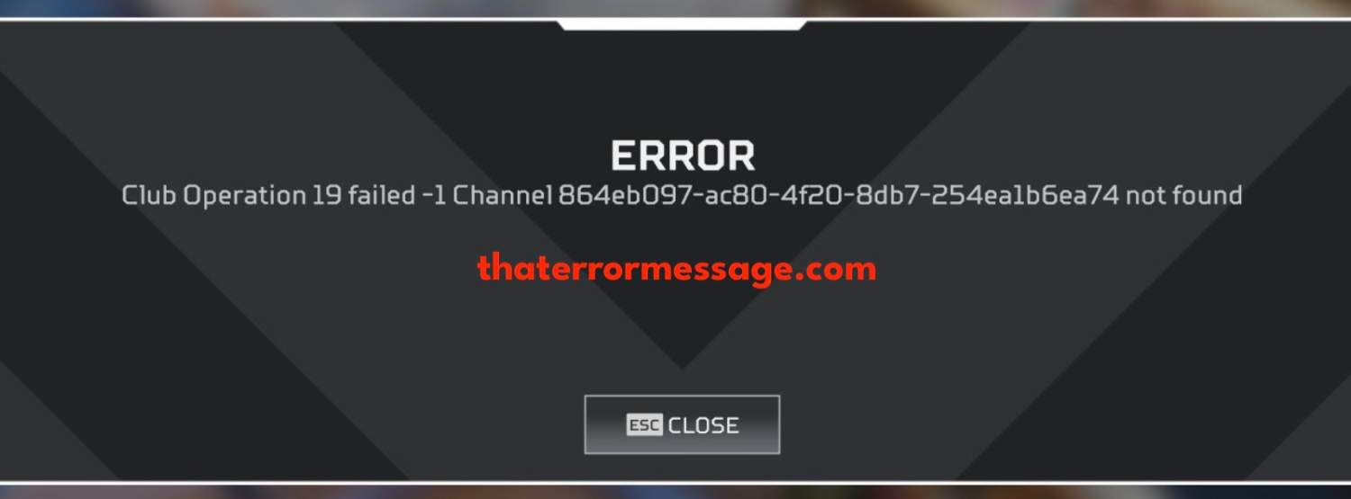 Club Operation 19 Failed Apex Legends