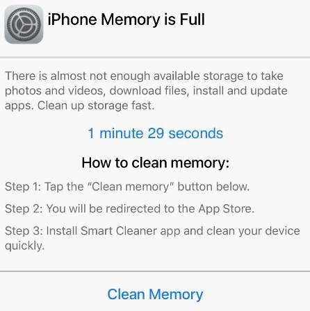 Iphone Memory Full Adware
