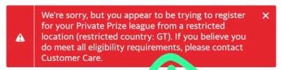 Register For Your Private Prize League From A Restricted Location Yahoo Fantasy
