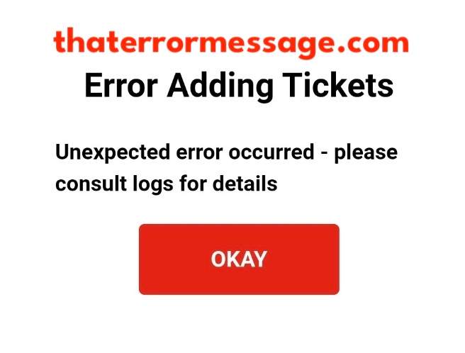 Unexpected Error Occurred Cineworld