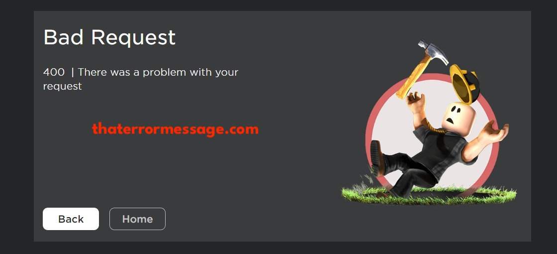 Bad Request Roblox