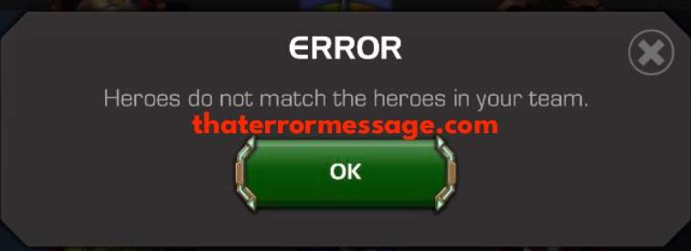 Heroes Do Not Match The Heroes In Your Team Marvel Contest Of Champions