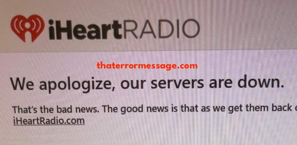 Our Servers Are Down Iheart Radio