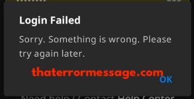 Login Failed Message Viki App