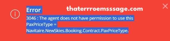 Agent Does Not Have Permission To Use This Paxprice Type Indiego63