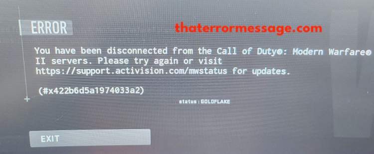 Disconnected From Call Of Duty Warfare Servers Goloflake
