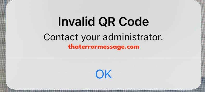 Invalid Qr Code Contact Your Administrator Rsa Securid