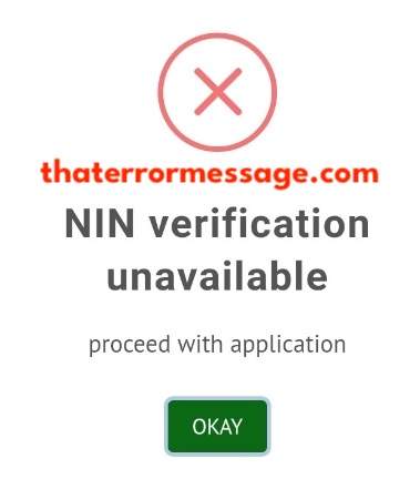 Nin Verification Unavailable National Population Commission